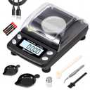 UNIWEIGH Digital Milligram Scale Accurate 0.001g/50g,Precision mg Scale for Jewelry, Powder, Gold, Gem, Reloading Scale, Micro Gram Scale with 6 Units, Tare, Cal Weight, Pocket Scale with USB & Battery Powered