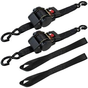 UMIRO Retractable Ratchet Straps 3500lbs Break Strength, Heavy Duty 2''x10' Auto Retract Tie Down Ratchet Straps Upgraded Controller Retraction Ratchet Strap for Trailer, Motorcycle, ATV