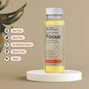 Focus Drink for Concentration- Contains Yerba Mate, Ashwagandha and Lions Mane Mushroom with Advanced Nanoscience Technology - 3 Pack Brain Focus Drink, Orange Flavor, 2oz