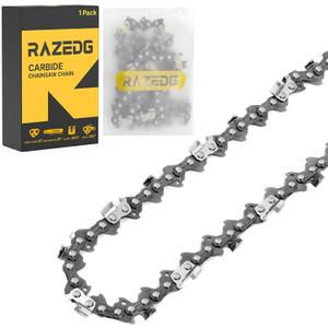 20 Inch Carbide Chainsaw Chain, .325" Pitch, .063" Gauge, 81 Drive Links, Fits Stihl MS271 Farm Boss, MS291, MS290, MS261, MS310, Replacement for 3639 005 0081, V81