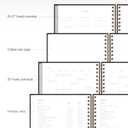 And Per Se 2026 Planner, A4 Size-Daily, Weekly & 18-Monthly Planner, Daily Schedule, Monthly Tabs, 100 GSM Thick Paper(Black)