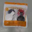 Compatible with AirTag Holder Case Keychain 4 Pack,for AirTag 2nd & 1st Generation Key Chain Ring Case Cover for Air Tag Holder GPS Tracker Air Tag 2nd gen Finders Air Tagholder for Kids,Bags,Luggages (Black/White/Blue/Red)