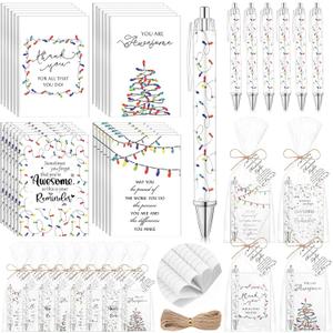 Fumete 20 Sets Coworker Christmas Gifts Bulk Inspirational Notebooks Sublimation Bulb Pens Coworkers Are Like Christmas Light Tags Employee Gifts For Staff Team Teacher Office Appreciation