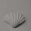 Medium White Scalloped Clam Shell Bowl Sea Shell Decor for Nautical Beach House,Coastal Decor Gift of Housewarming and Wedding Party