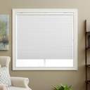 Cellular Shades Cordless Blackout Honeycomb Blinds Fabric Window Shades White(Blackout), 46" W x 48" H