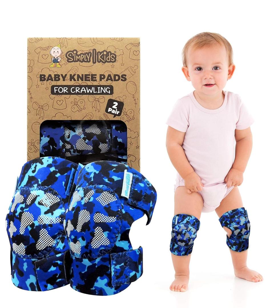 (2nd Gen.) Baby Knee Pads for Crawling (2 Pairs), CPSIA Certified - Comfortable Knee Protector for Toddler, Infant, Girl, Boy, Crawler - Rodilleras para Bebe