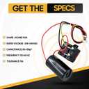 Seentech CSR-U1 Hard Start Capacitor Kit for HVAC Systems, Compatible with 1–3 Ton AC Compressors, 88-108 µF, 208-240VAC, 50/60Hz