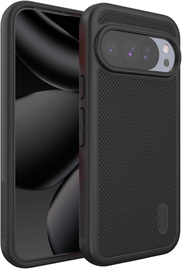 TUDIA MergeGrip Case for Google Pixel 10 / Pixel 10 Pro Cases 2025  [Military Grade Drop Tested] Dual Layer Rugged Slim Shockproof Heavy Duty Protective Phone Cover - Black