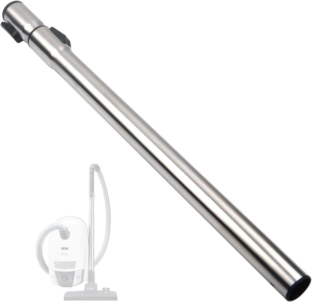 Replacement Extension Wand,Compatible with Miele C1 C2 C3 Tube,Non Electric Telescope Metal Tube Stainless Wand,1.375" Central Vacuum Cleaner