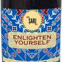 Handmade Glass Ottoman Hammam(Bath) Organic Soap Scent Glass Candle, 14oz 100 Hour Long-Burning, Highly Scented with Eucalyptus, Mint, Lavender. Stress Relief & Aromatherapy. Decorative Gift. (Blue)