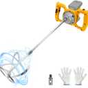 Cordless Cement Mixer, for Dewalt 20V Battery, 1200W Handheld Electric Concrete Mixer, 6 Adjustable Speed Mud Mixer for Fodder,Paint,Glue,Meat,Putty,Cement