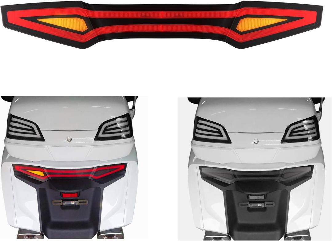 LED Tail Light for Goldwing GL1800 2012-2017 Tour Pack Only, 4-Pin Connector, Smoked Rear Brake Running Turn Signal Lamp for Honda Gold Wing GL1800 Accessories, Replace #32126-MCA-S400