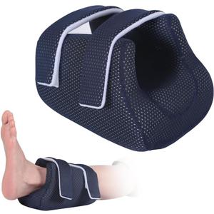 Heel Protector Bed Sore Pillow Cushion for Pressure Sores,Heel protection Foot Wedge Pillow for Bedridden Patients Supplies, Ankle Pillow Heel Protectors for Heel Pain (Pack of 1 count,Navy)