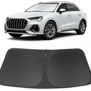 Windshield Sun Shade Custom Fit for 2019-2024 2025 2026 Audi Q3 Accessories Foldable Sunshade Sun Blocker Protect Car from Sun Rays & Heat Damage Keep Car Cooler
