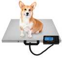 Digital Livestock Scale 660Lbs x 0.2Lbs,21'' x 17'' Veterinary Scale Pet Vet Scale Stainless Steel Platform Animal Scale,Electronic Postal Scale, Industrial Floor Scale