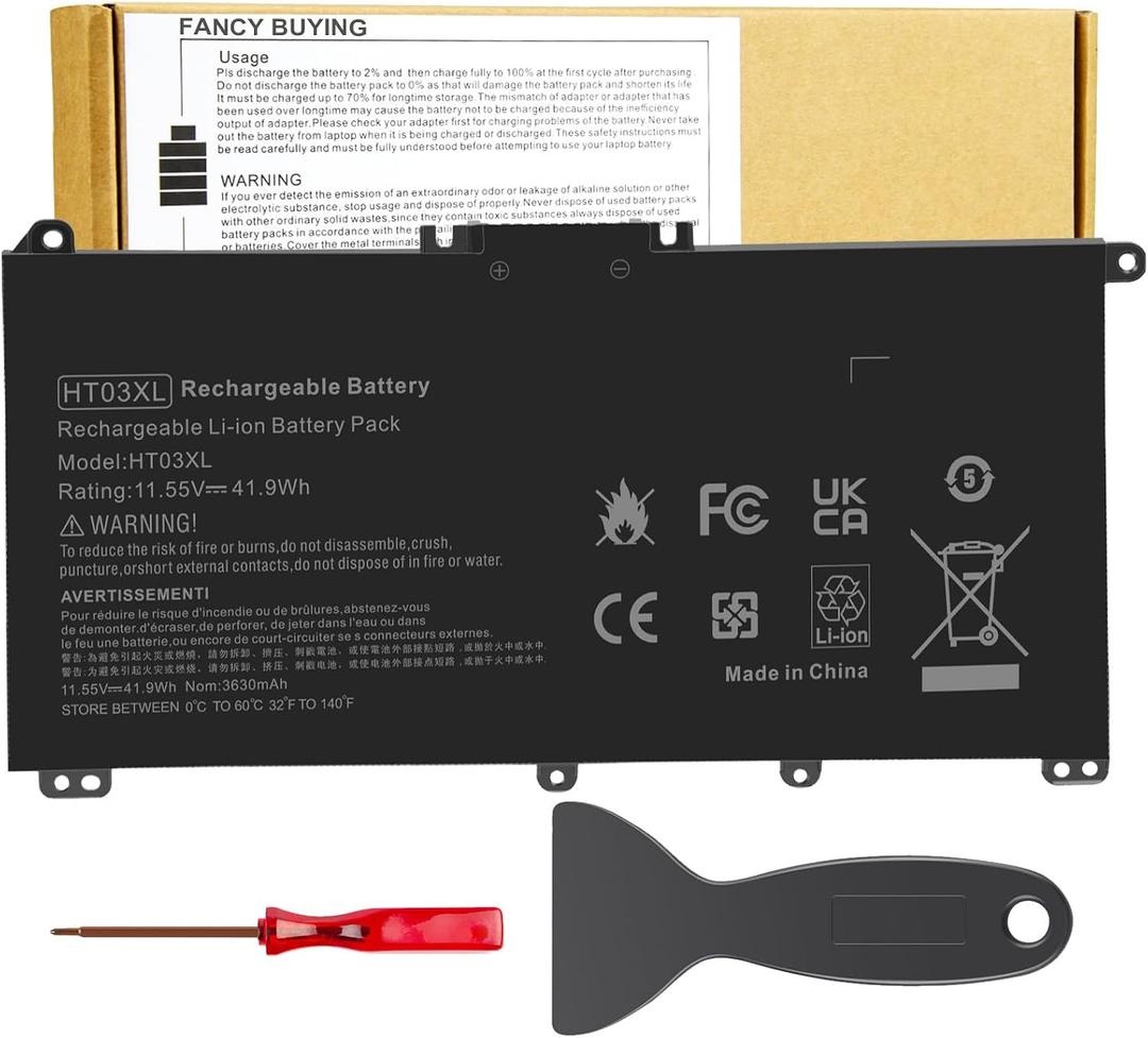 HT03XL L11119-855 HTO3XL Laptop Battery for HP Pavilion 17-CA 17-BY 15-DA 15-DB 15-DW 15-DY 14-CE 14-CF 14-DF 14M-DH0003DX 14M-DH1003DX L11421-542 L11421-2C2 HSTNN-UB7J HSTNN-DB8R HT03041XL LPD1071