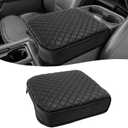 KBH Center Console Armrest Cover for 2023-2025 F250 F350 F450 F550 Super Duty, Bucket Seat, Vinyl Leather Trim, Arm Rest Lid Cushion Protector, Anti-Scratch, Black
