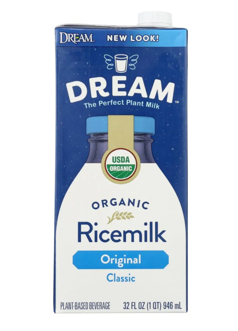 Rice Dream Classic Original Organic Rice Drink, 32 fl oz, (Pack of 12) BBD: 06/27/26