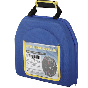 Durable Snow Chains for Cars - Set of 2 Car Chain with Snow Chain Link Locks - Secure Winter Grip (235 245 255 265 275mm)15"16"17"18"19"20"