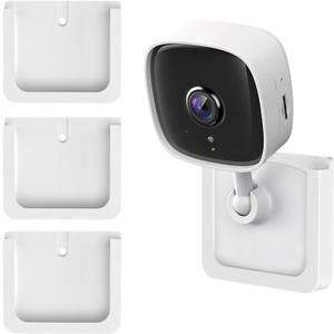 3 Pack Adhesive Wall Mount Bracket Stand for Tapo C100, C110 Camera - Strong VHB Stick On,No Drilling Camera Mount for TP Link Camera,Two Ways Installation