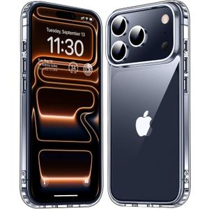 MOZOTER for iPhone 17 Pro Max Case Clear,[Anti-Yellowing] [Non-Slip] Shockproof Bumper Phone Cover,Slim Thin Cute Case for iPhone 17 Pro Max 6.9 inch-Clear