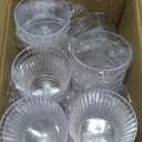 Domensi 24 Pack Plastic Ribbed Wine Glasses 13 Oz Acrylic Champagne Flutes With Stem Unbreakable Reusable Cocktail Champagne Glasses for Wedding Holiday Birthday Party Supplies (Clear)