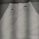 Belle Poque White Denim Skirt Women High Waisted Skirt with Pockets Jean Skirts for Women White L