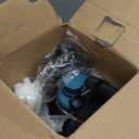 64oz Insulated Water Bottle (Cold for 48 Hrs),BPA Free&Leak Proof,Half Gallon Stainless Steel Water Flask,Water Jug with Straw Spout Lids for Gym,Hiking,Camping,Black Blue