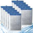 Pryitier 10 Pack Filter Cartridge for Whisper Bio-Bag Filters, Large Aquarium Replacement Filter Cartridges for Whisper Filters 20i,40i/IQ20,30,45,60/PF20,30,40,60 and Repto, Filter