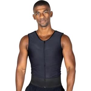 ContourMD Mens Compression Vest Post Surgery Compression Garment After Liposuction, Tummy Tuck, Abdominoplasty, Breast Reduction Medical Grade Mens Vest for Breast & Chest Support M