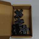 Invisible Hinges for Cabinet Doors - Completely Hidden 180Hinges,Concealed and Smooth Quiet Close(Black,0.51"-1.77",4Pack)