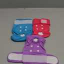 Wegreeco Washable Reusable Premium Female Dog Diapers, Medium Large Small Dog Doggie Puppy & Doggy Diapers Female,Period Panties in Heat (Pack of 3, Large) (Large (15"-17" Waist), Bright Color)