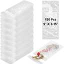 PerKoop 120 Pcs 2 x 3.15 Inch Bubble Cushion Wrap Bags Bulk, Double Wall Bubble Cushion Wrap Pouches, Clear Protective Bags Thickening Shockproof for Shipping Packing Storage Moving