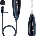 Wireless Microphone System,KIMAFUN 2. 4G Wireless Lavalier Microphone with Lavalier Lapel Mics, Transmitter&Receiver, for Camera, Computer, Speaker, Smart Phone, Teaching, Public Speaking, Voice Aplifier, G130