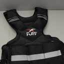 FUFF Adjustable Weighted Vest for Adult, 20-32lb Vest with 6 Ironsand Weights for Strength Training, Large Weight Vest with Reflective Strip for Men & Women