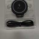 PETERONG Magnetic Wireless Car Charger Mount Compatible with MagSafe Designed for Tesla Model, 15W Fast Charging Magnetic Car Phone Mount Foldable Invisible Dashboard for iPhone 16/15/14/13/12 (Black)