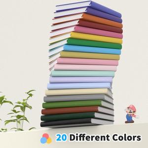 Oucaru Lined Journal Notebook, 8 Pack, 180 Pages, A5 Journals for Writing, 100 GSM Thick Paper, Small Notebooks Daily Journal for Women Men Work, Business, School, Travel Supplies