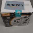 Pressurized Handheld Multi-Surface Natural Steam Cleaner with 12 pcs Accessories, Multi-Purpose Steamer for Home Use, Steamer for Cleaning Floor, Upholstery, Grout and Car (Grey), White