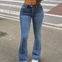 Butt Lifting Jeans for Women Stretch High Waisted Bootcut Denim Pants Light Weight Casual Vintage Wash Boot Cut Womens Jeans (M)