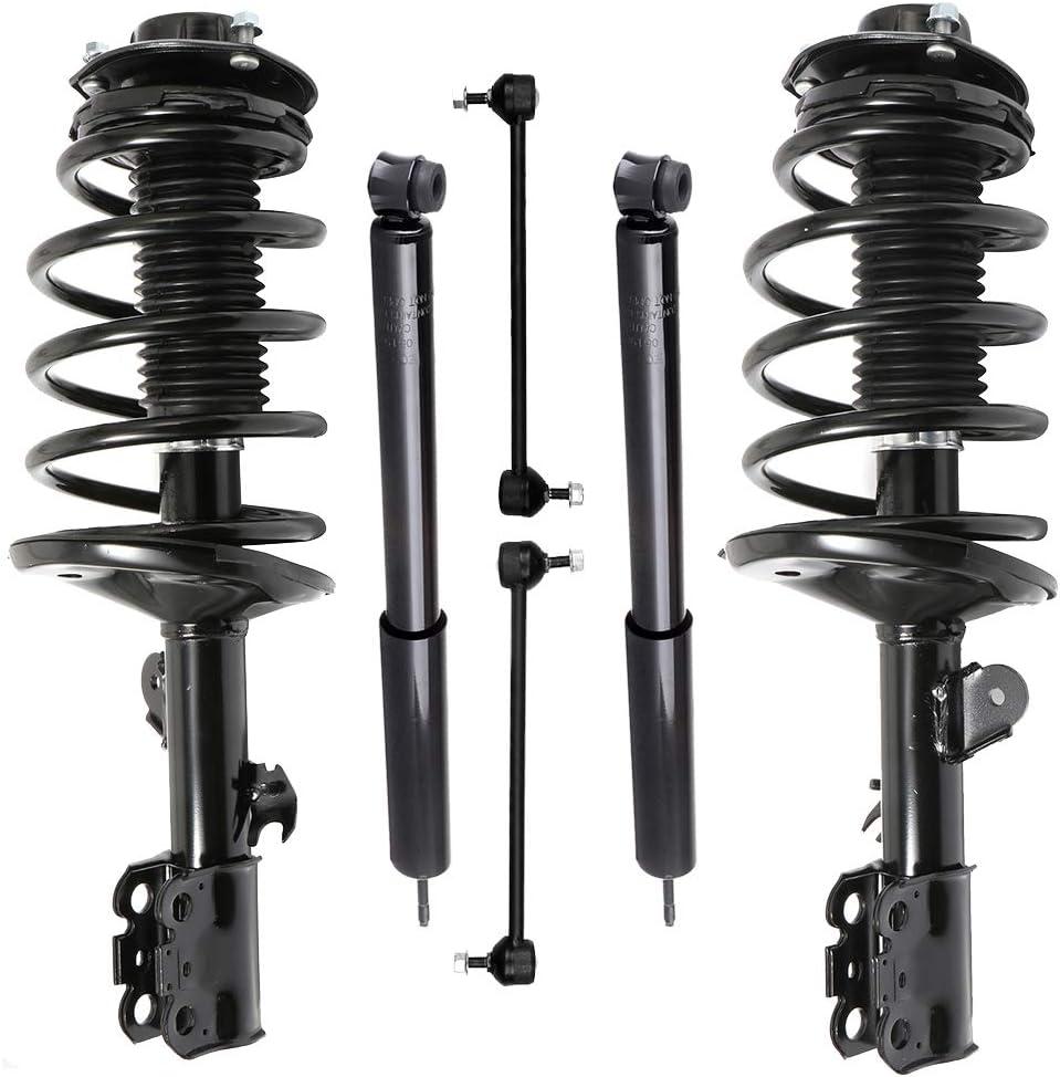 SCITOO - (6pcs) Front Strut Spring Assembly Rear shock absorber Stabilizer Bar Link fit for 1998-2003 for Toyota Sienna