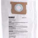 3 Pack DEWALT Fine Dust Bag DXVA19-4111, for 6-10 Gallon Wet/Dry Vacuum, Filter Bag Compatible with DXV06P DXV09P DXV09PA DXV10P DXV10PL DXV10S DXV10SA DXV10SB