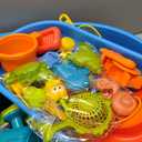 Toddler Water Table - Sensory Table for Kids with 28 Piece Sand Water Toy Set, Outdoor Water Play Table with Rain Shower Sprinkler, Summer Birthday Gift STEM Toy for Boys Girls Ages 3 4 5 6 7 8