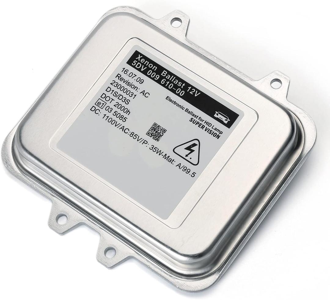 5DV 009 610-00 Xenon Headlight Ballast Control Unit Module D1S D1R, Compatible With BMW X5 X6 Buick Regal Mercedes Viano Vito Facelift Saab Skoda Octavia Replaces 5DV00961000 5DV 009 720-00