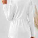 AUTOMET Womens Long Sleeve Babydoll Tops Tunic Shirts Business Dressy Casual Plus Size Blouse Fall Trendy Fashion 2025 (White, XL)