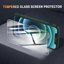 6 x WRJ Case Designed for iPhone 12/12 Pro, Translucent Magnetic Phone Case for Women Men [Compatible with Magsafe] Slim Anti-Fingerprints Shockproof Protective Cover with Screen Protector-Green