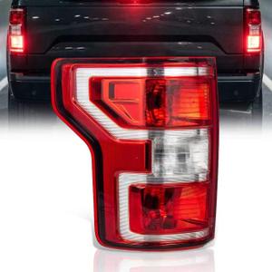 VPIMOZO Tail Lights Compatible With 2018 2019 2020 Ford F-150 F150 Left Driver Side Rear Brake Lamp w/Bulbs and Harness Replaces JL3Z-13405-H
