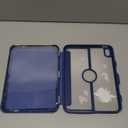 MoKo for iPad 11-inch (A16) 11th Generation Case 2025/ iPad 10th Generation Case with Pencil Holder 2022 10.9 inch, Built-in Screen Protector Clear Back, Multi Angle Viewing Stand