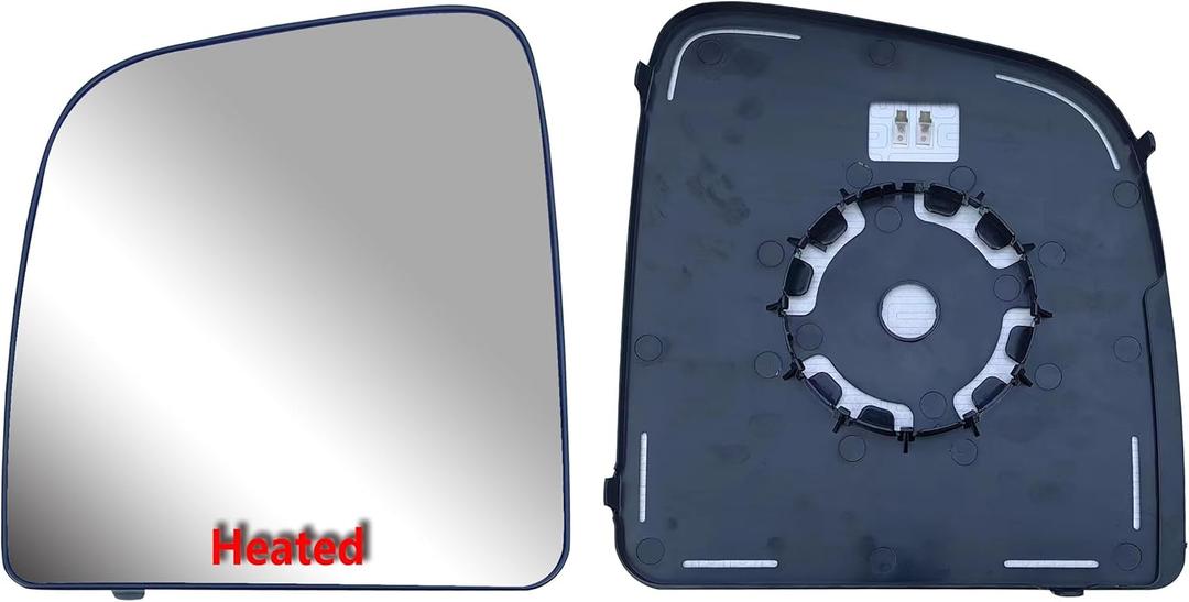 Replacement Driver Left Side Extension Long Arm Mirror Upper Main Glass Heated with Back Plate for Ram Promaster 1500 2500 3500 from 2010 to 2023