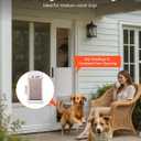 VEVOR Dog Door for Sliding Glass Door, 91 to 96 in Adjustable Height, Aluminum Alloy Frame with Metal Rotating Hinges, Lock Design, 13 5/8 x 23 5/8 in Flap, Sliding Glass Pet Door for Renters