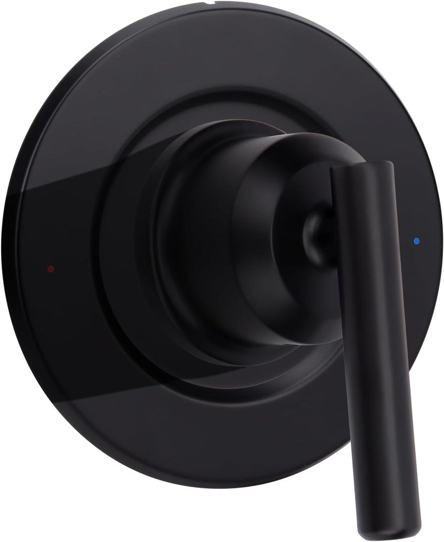 T2901BL Shower Handle Replacement for Moen T2901BL Gibson PosiTemp Valve Trim Kit, Matte Black Replace Parts Shower Lever Handle Shower Trim Kit for 2510, 2520, 2570, 2590 Valve Required（Only Handle）